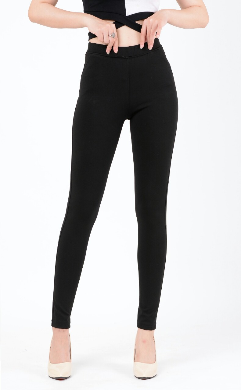 Quần legging  warm 2 túi sau chất dày dặn