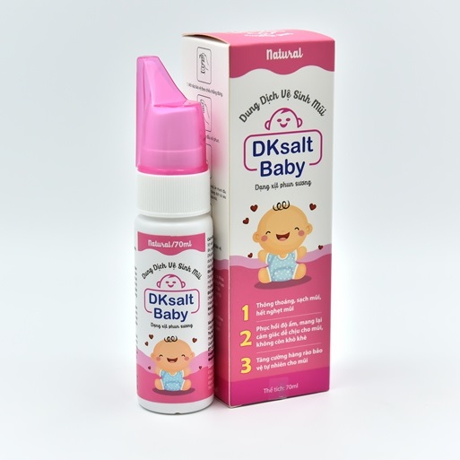 DUNG DỊCH VỆ SINH MŨI DKSALT BABY chai 70ml