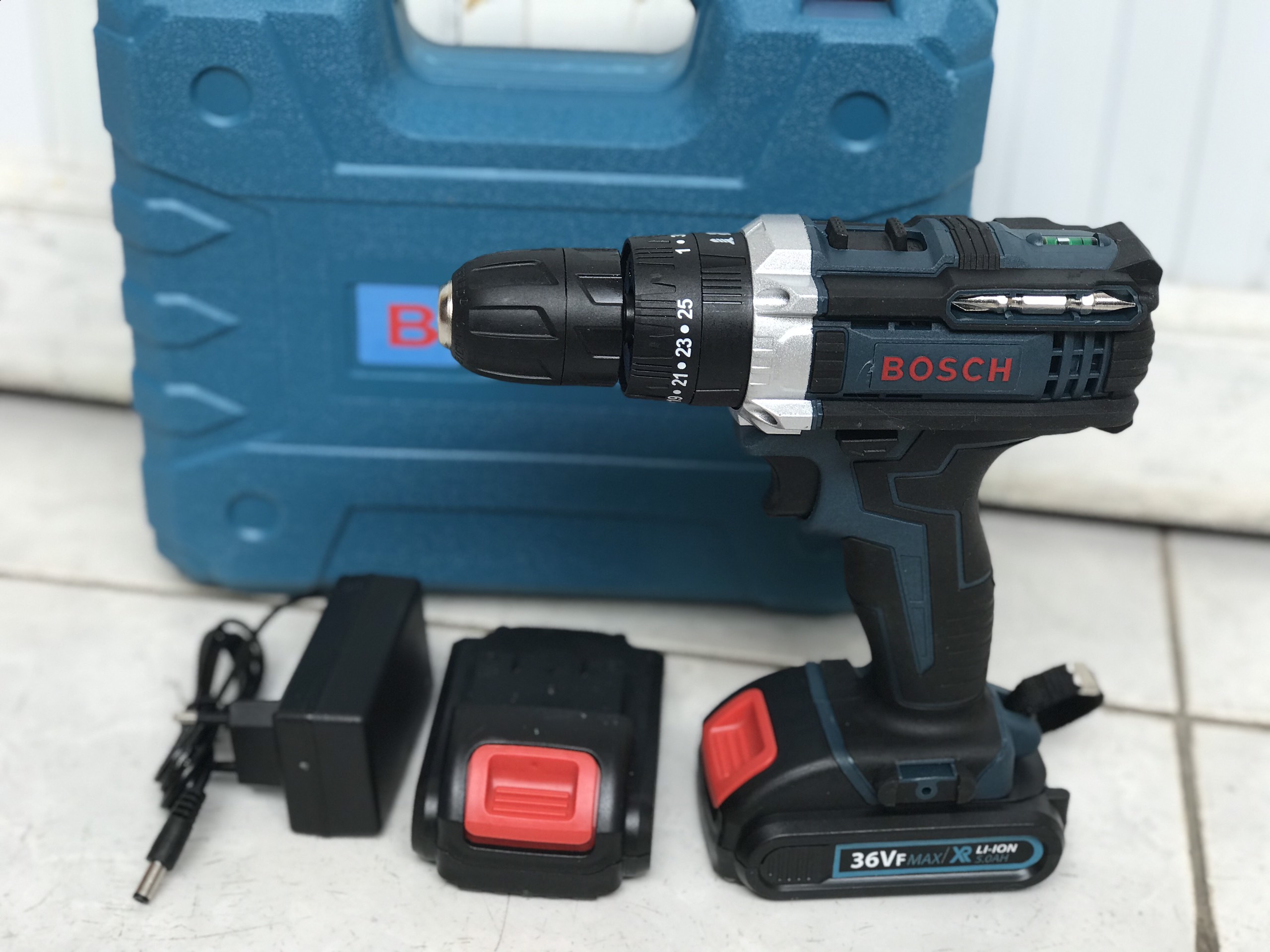 Máy khoan pin 36v 2pin kèm phụ kiện