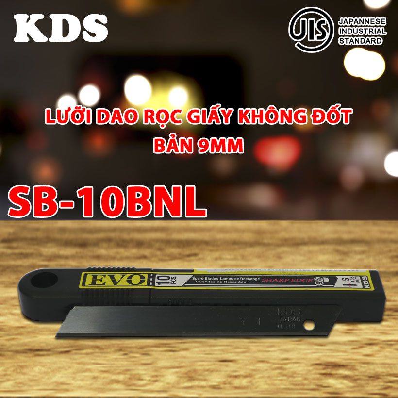 Lưỡi dao rọc giấy không đốt Nhật Bản KDS bản 9mm