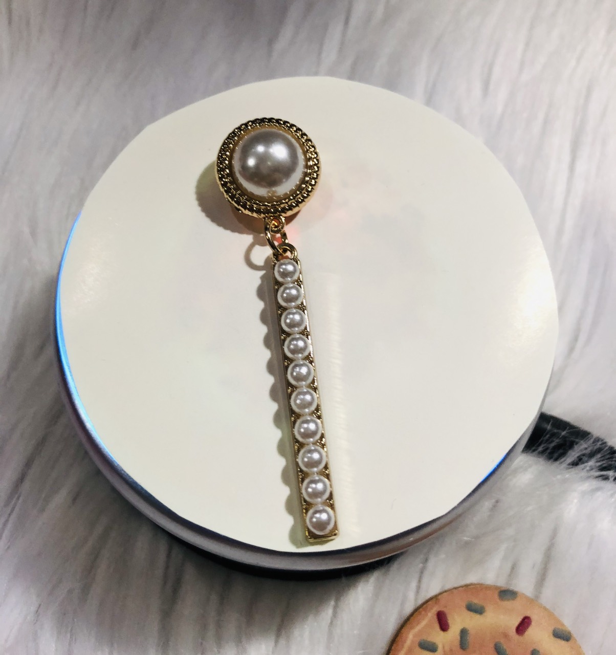 [HCM]Cài áo thả hình que đinh hạt. Dài 6cm