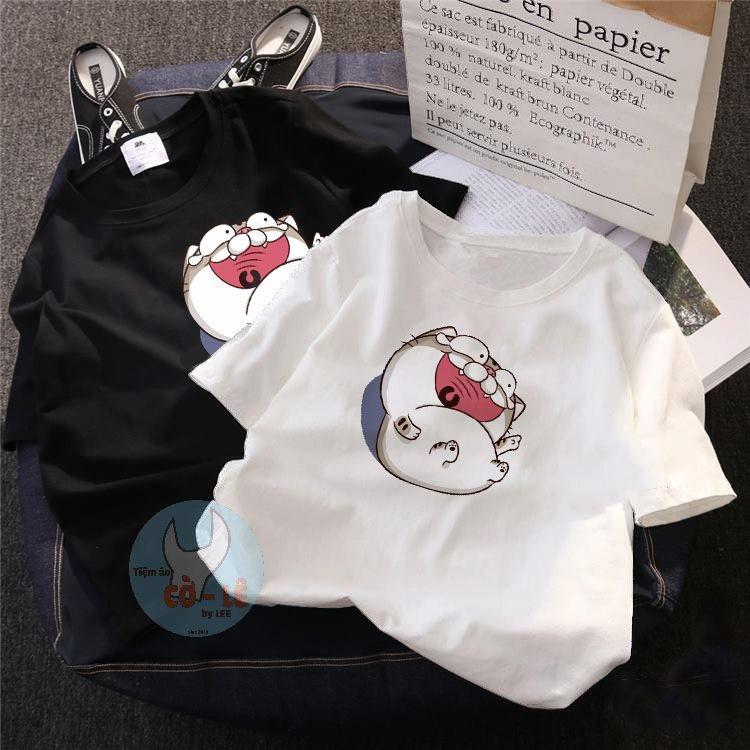 XẢ HÀNG - ĐỒNG GIÁ 19K Áo thun nữ form rộng in hình Mèo Ami Bụng Bự * Cười Lăn Lộn *, vải dày mịn mát