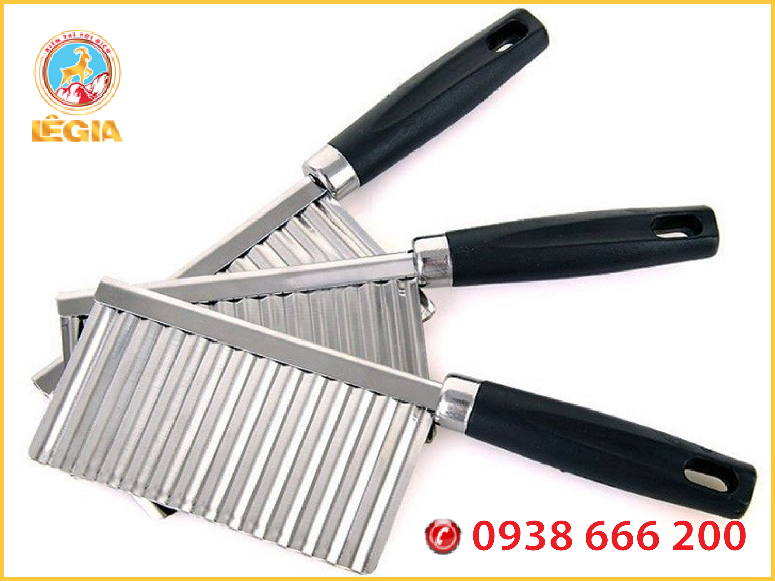 Dao cắt rau củ quả thạch tạo hình gợn sóng