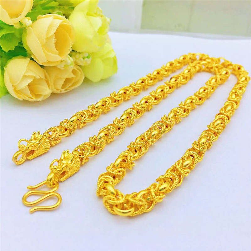 Dây chuyền nam rồng mạ 24K - S115