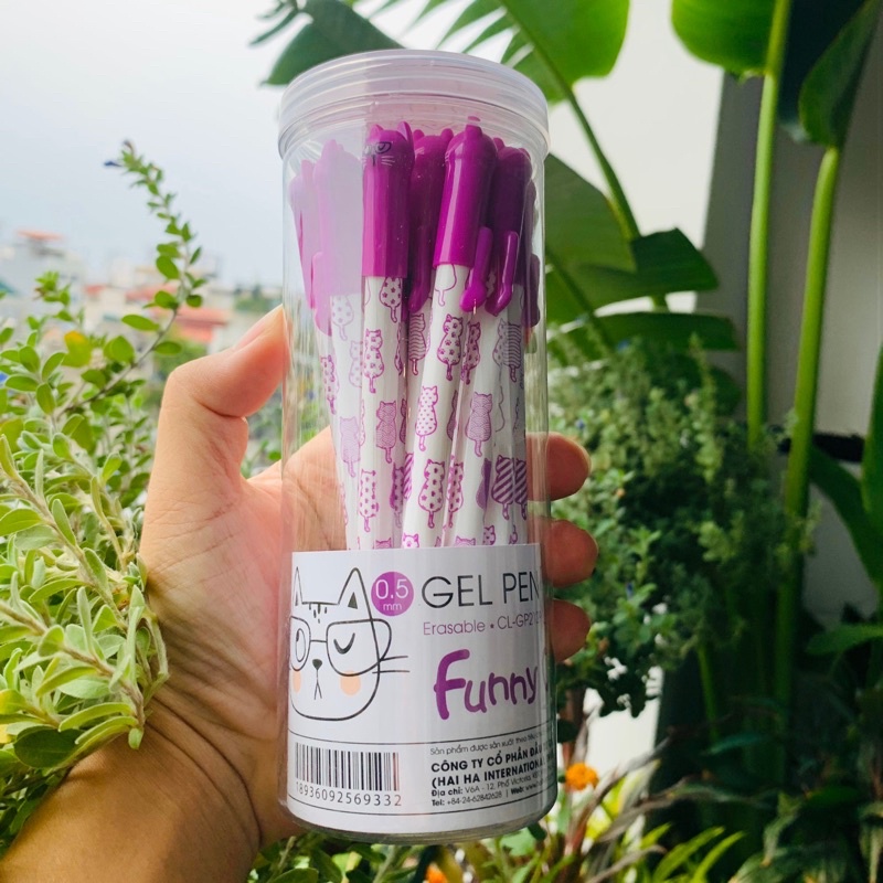 Bút bi gel nước xoá được Classmate mèo GP212.