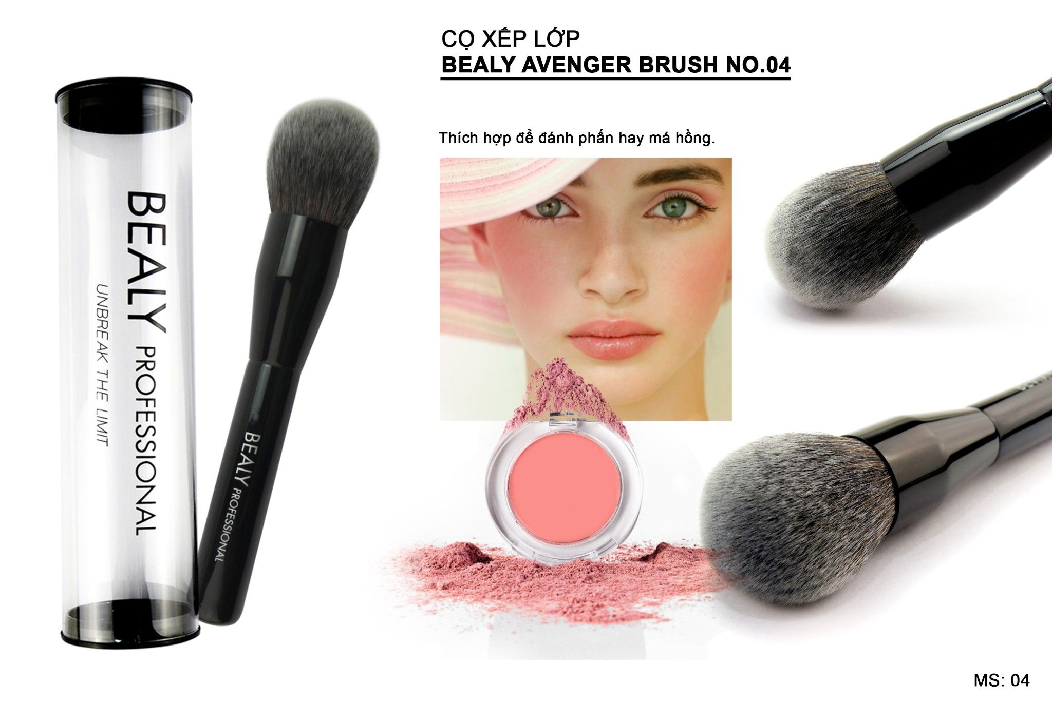 CỌ XẾP LỚP BEALY AVENGER BRUSH N0.04