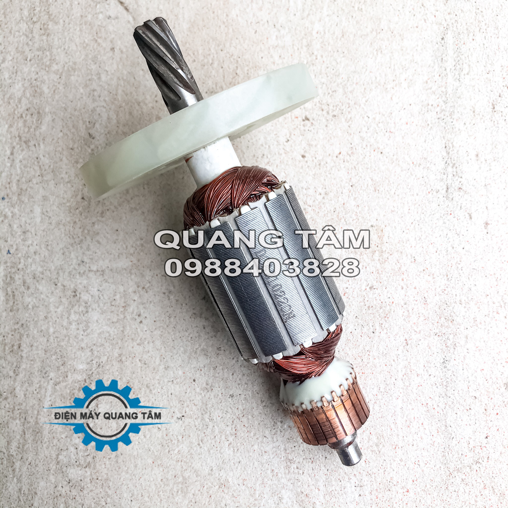 Rotor (Roto - Rô) DCA 7 Răng lắp Máy Đục Bê Tông dòng 0810 (Máy Đục 17 ly - 17mm) [Chính Hãng]