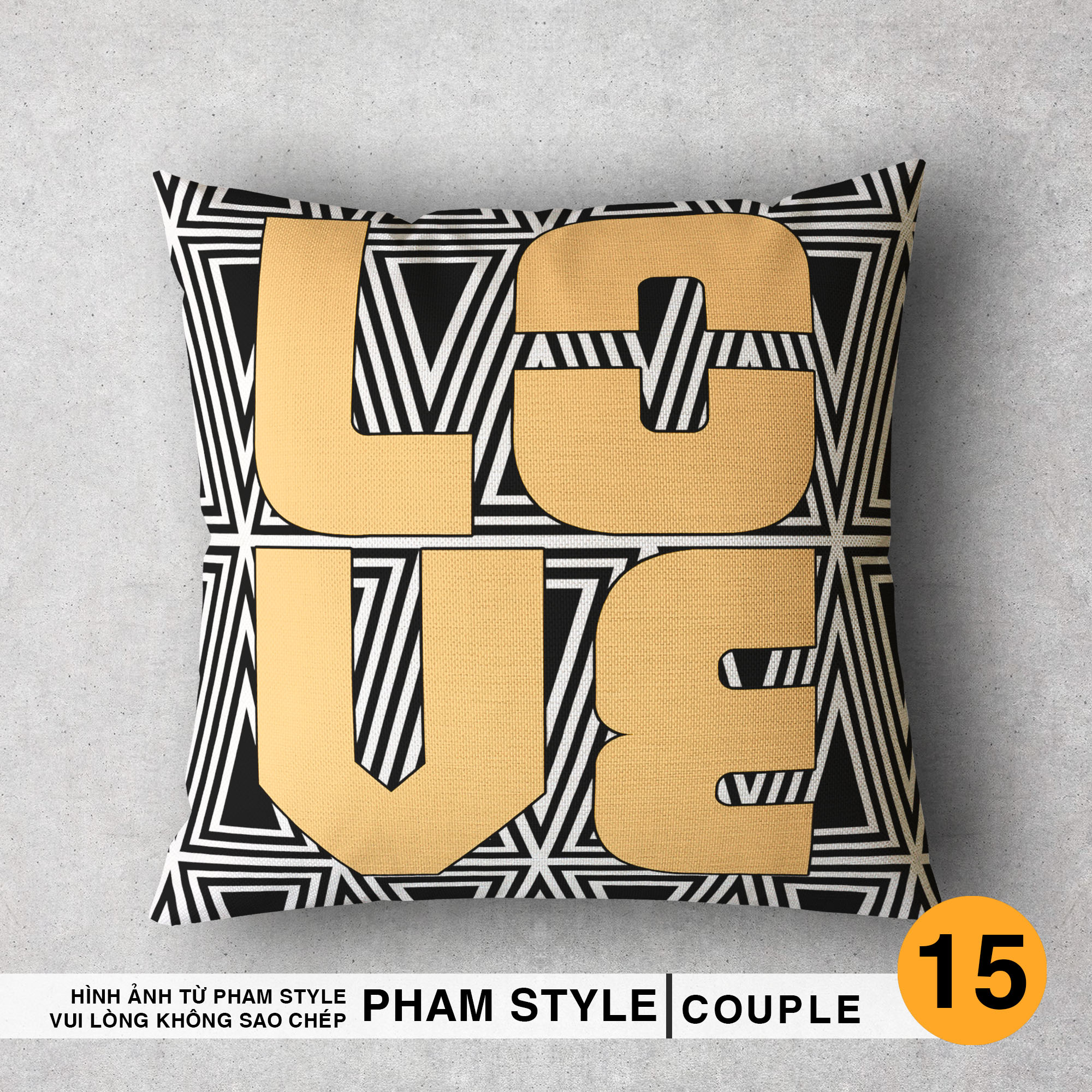 Gối Sofa, Gối Trang Trí COUPLE (1-16) (45x45cm)