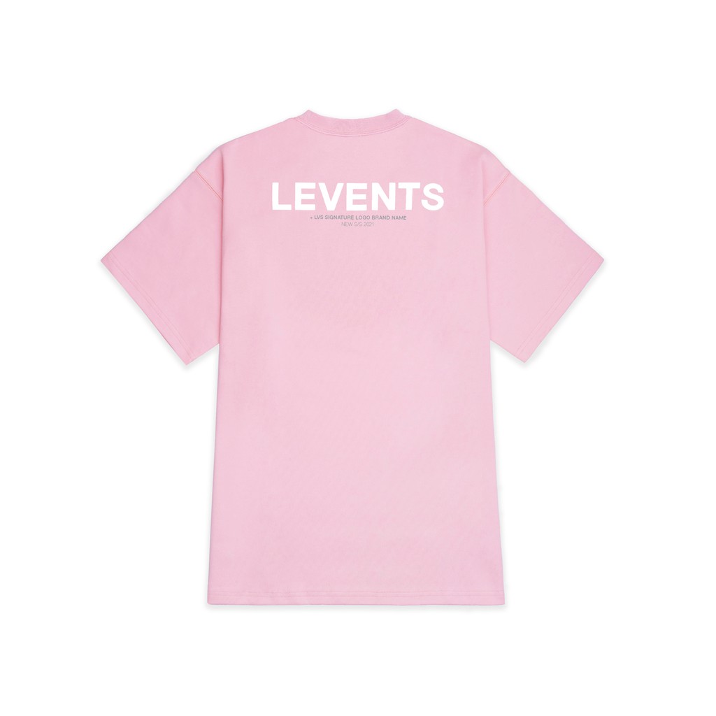 ←★→Áo thun LEVENTS XL Logo/ Pink White