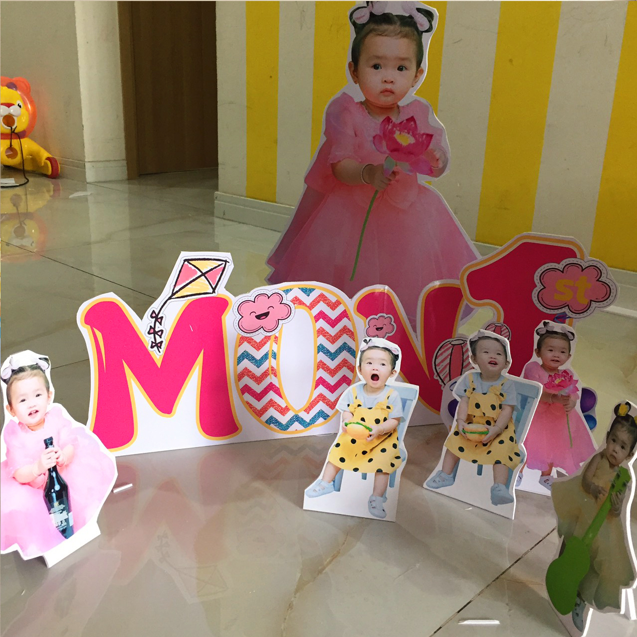 Combo chibi trang trí sinh nhật bé trai bé gái (Ảnh combo chỉ mang tính chất minh hoạ)