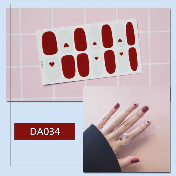 Sticker dán trang trí móng tay họa tiết dễ thương mã DA021 - DA040