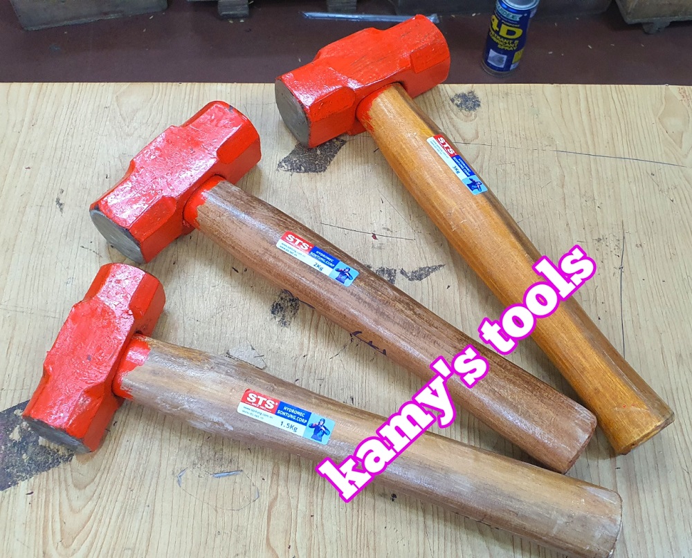 Búa thép đầu lục giác cán gỗ Sơn Tùng việt nam 1kg 1.5kg 2kg 3kg (lẻ 1 cây)