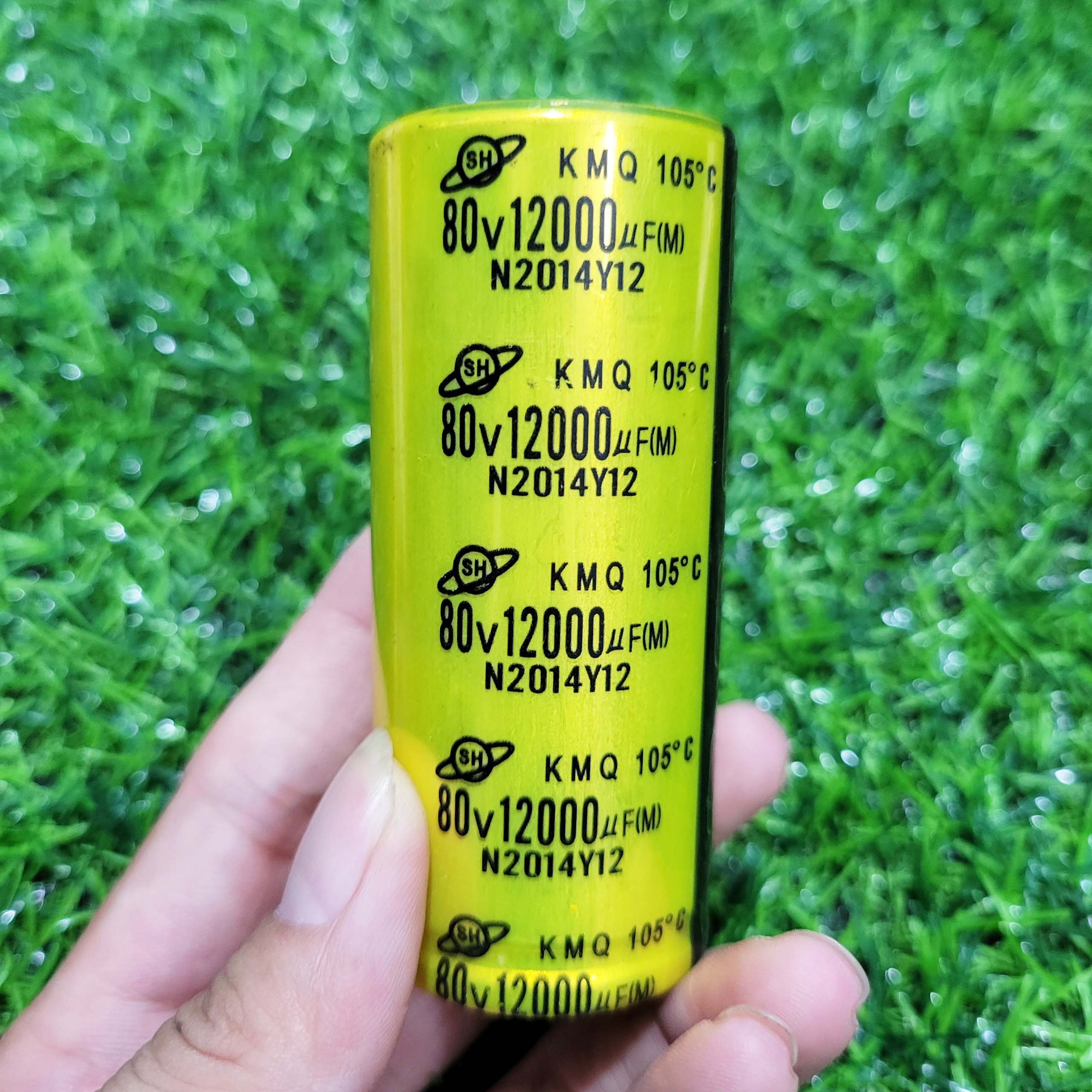 Tụ Lọc Nguồn 80V 10.000uF Size 3cm Màu Đỏ Màu Vàng 3CM X 6CM