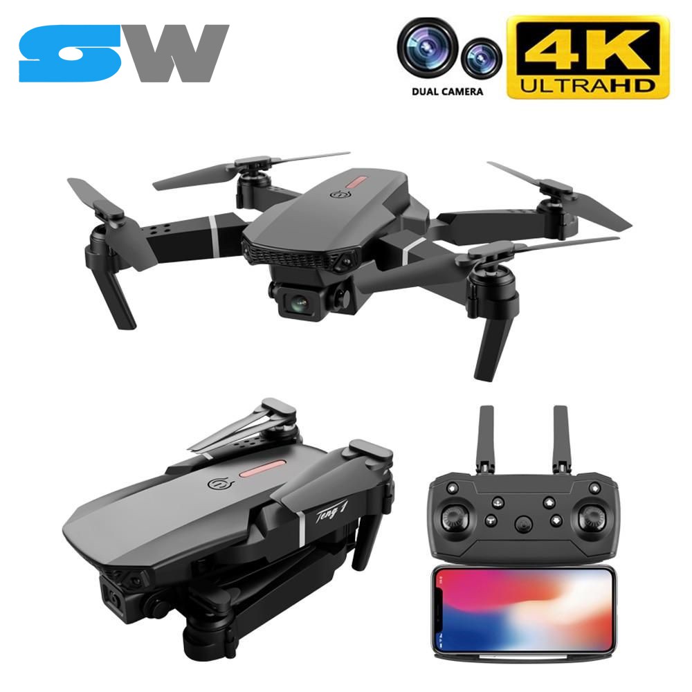 Flycam E88 2022 - camera 4K giá rẻ mắt quang - túi đựng