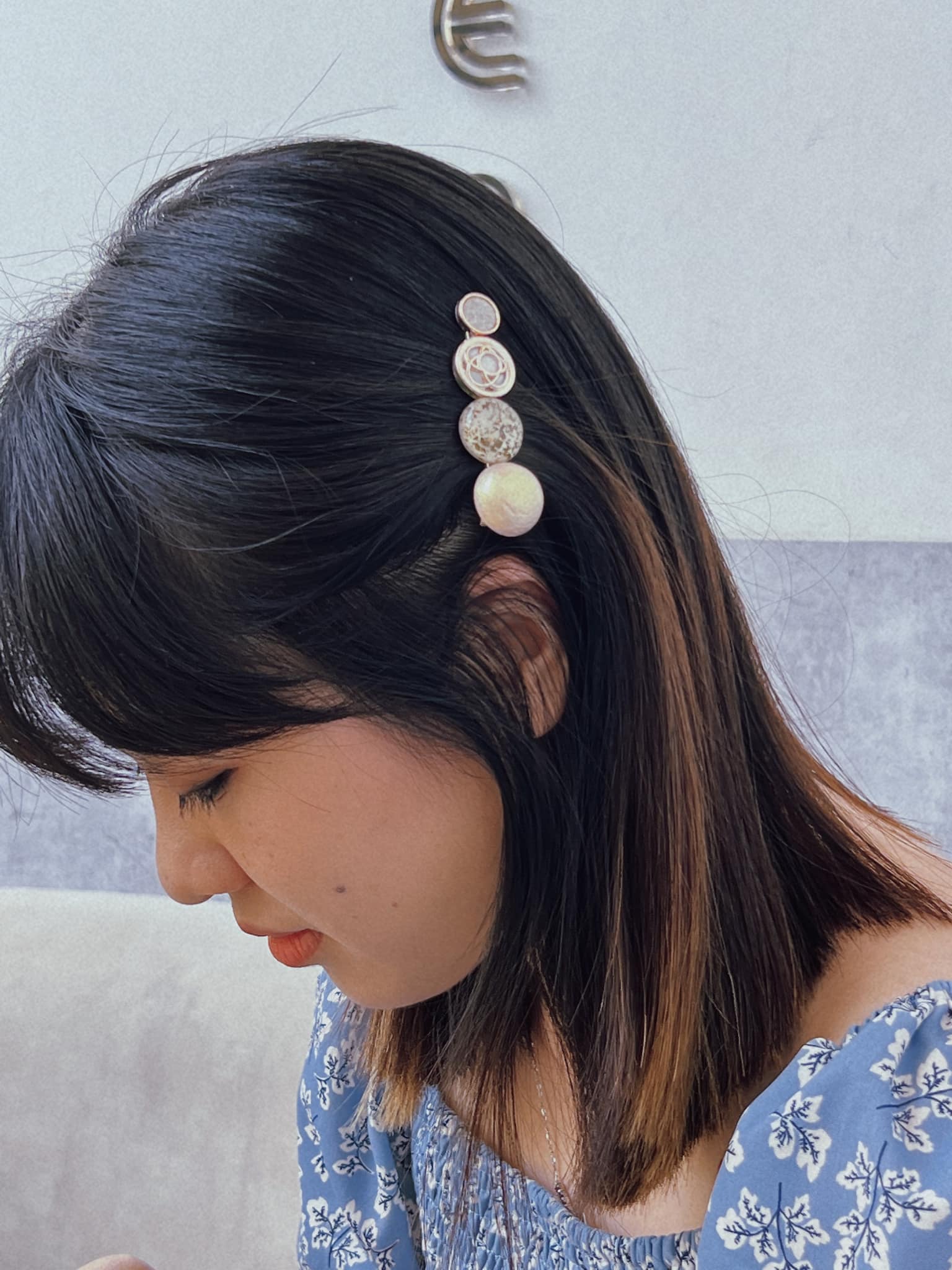Kẹp tóc đính ngọc phong cách vintage Lusia (Giao ngẫu nhiên)