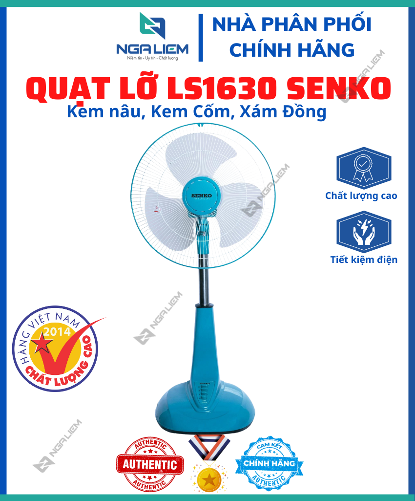 Quạt Lỡ Ống Inox LS1630 SENKO [Hàng Chính Hãng]