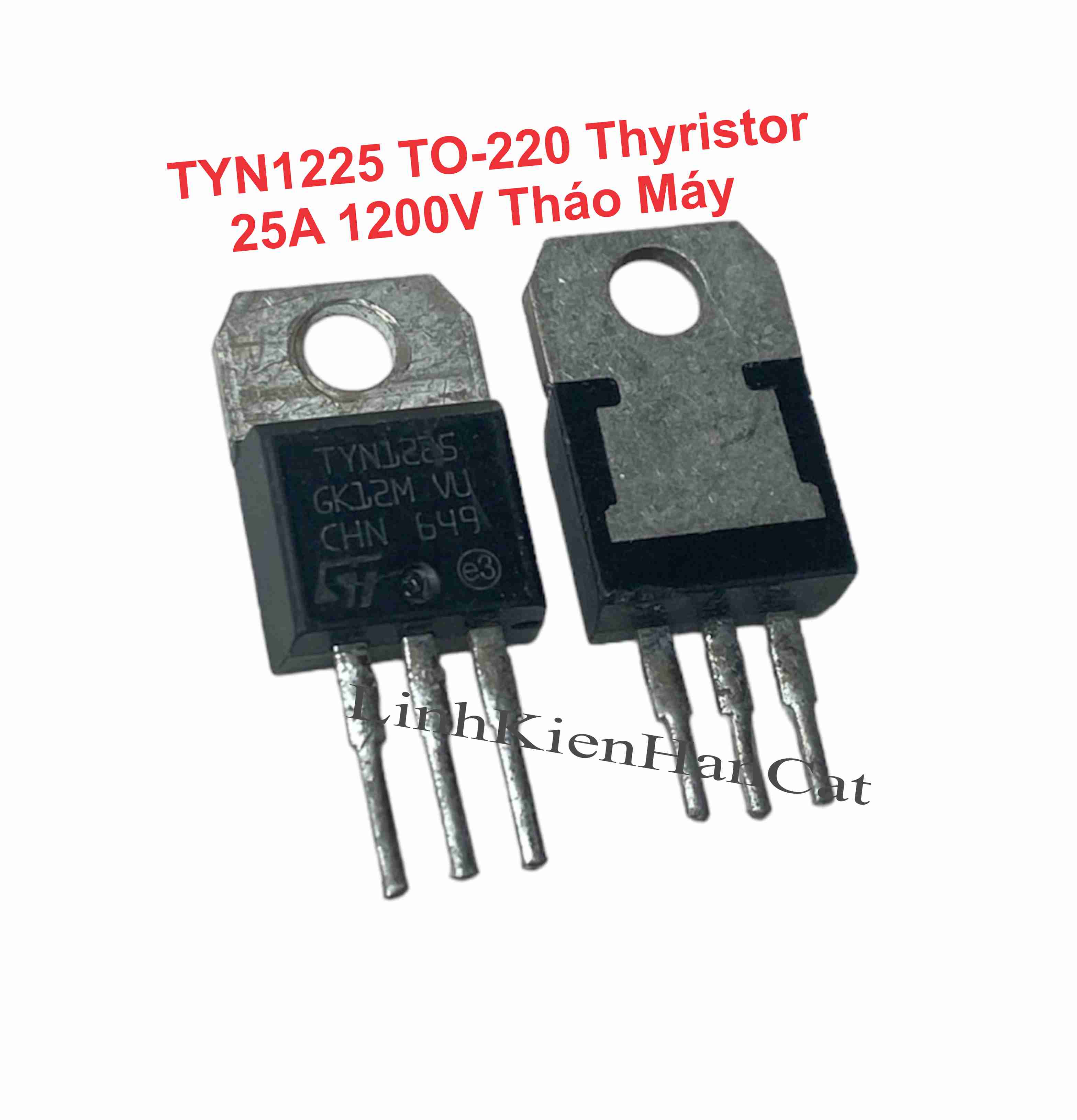 Tyn1225 to-220 thyristor 25a 1200v tháo máy