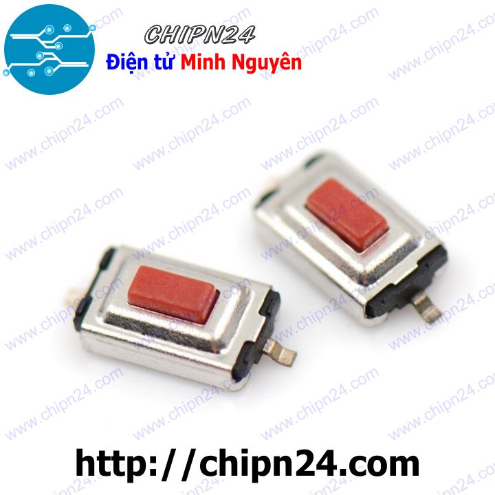 Nút nhấn 2 chân 3x6x2.5mm smd dán đỏ