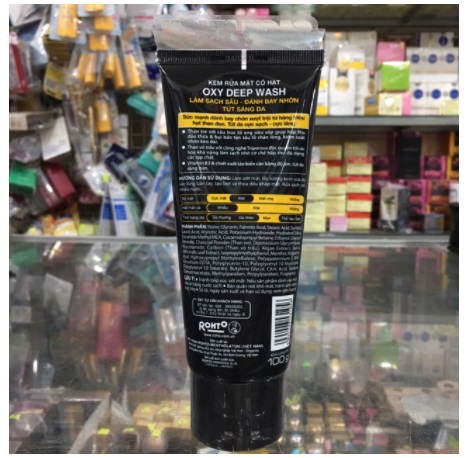 Kem rửa mặt Oxy deep wash max power 100g