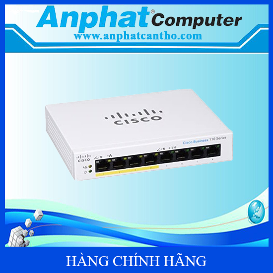 Thiết bị chuyển mạch CISCO Business 8 port Gigabit Desktop Switch - Hàng Chính Hãng