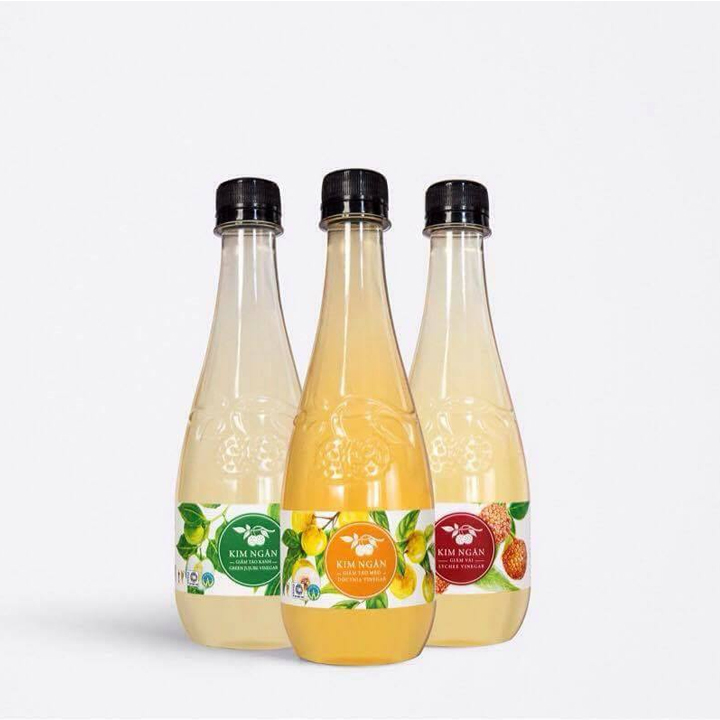 Giấm Vải Kim Ngân (450ml)