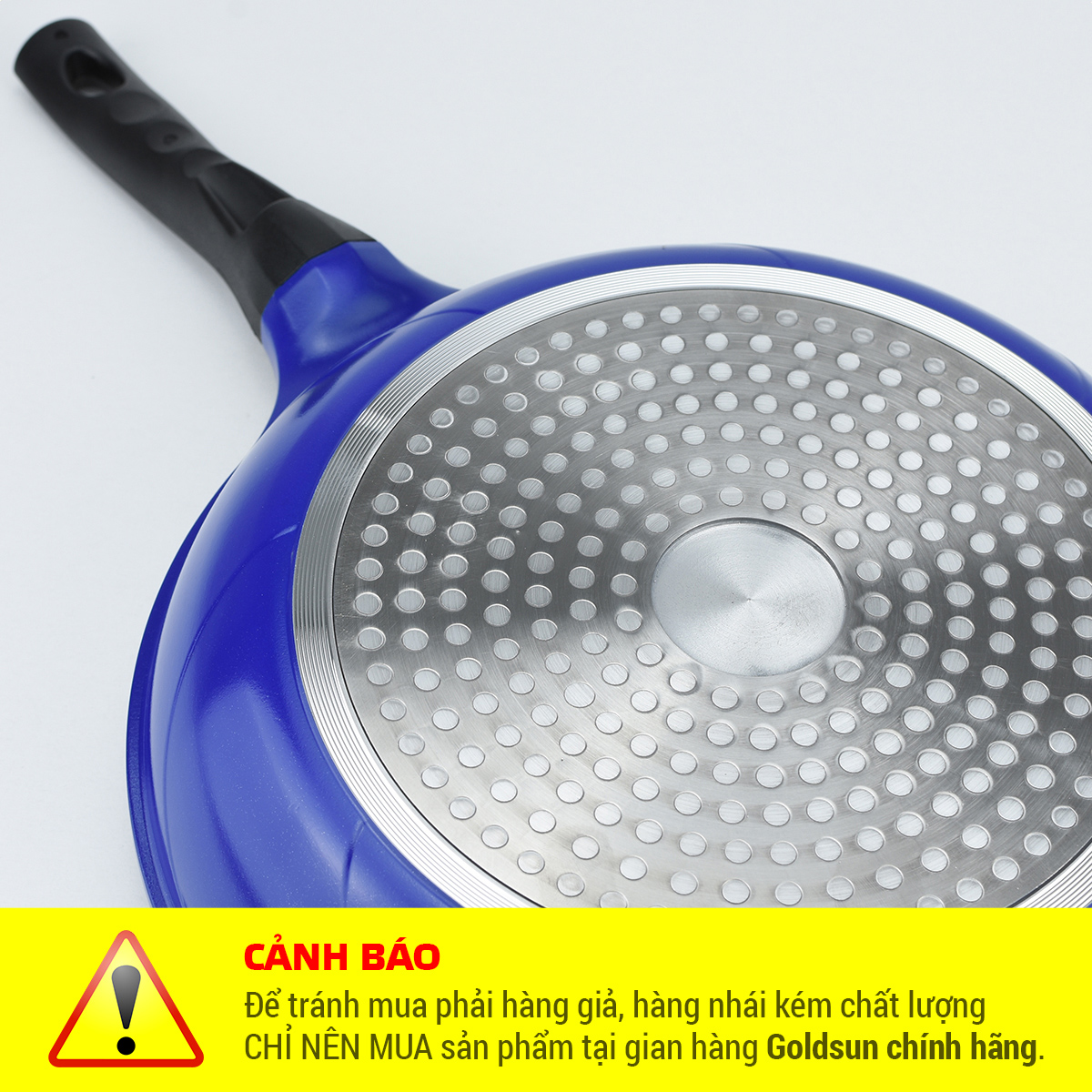 Chảo chống dính vân đá đáy từ Goldsun HMDT26