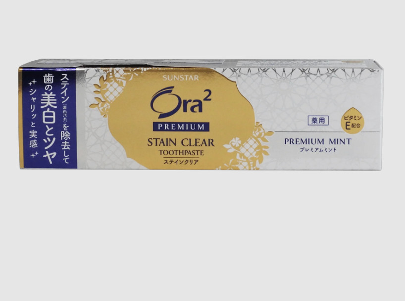 KEM ĐÁNH RĂNG ORA2 SUNSTAR STAIN CLEAR NHẬT BẢN (TUÝP 100GR)