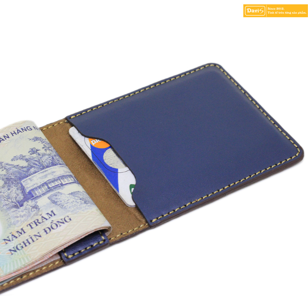 Money clip genuine leather - Davis (Black)