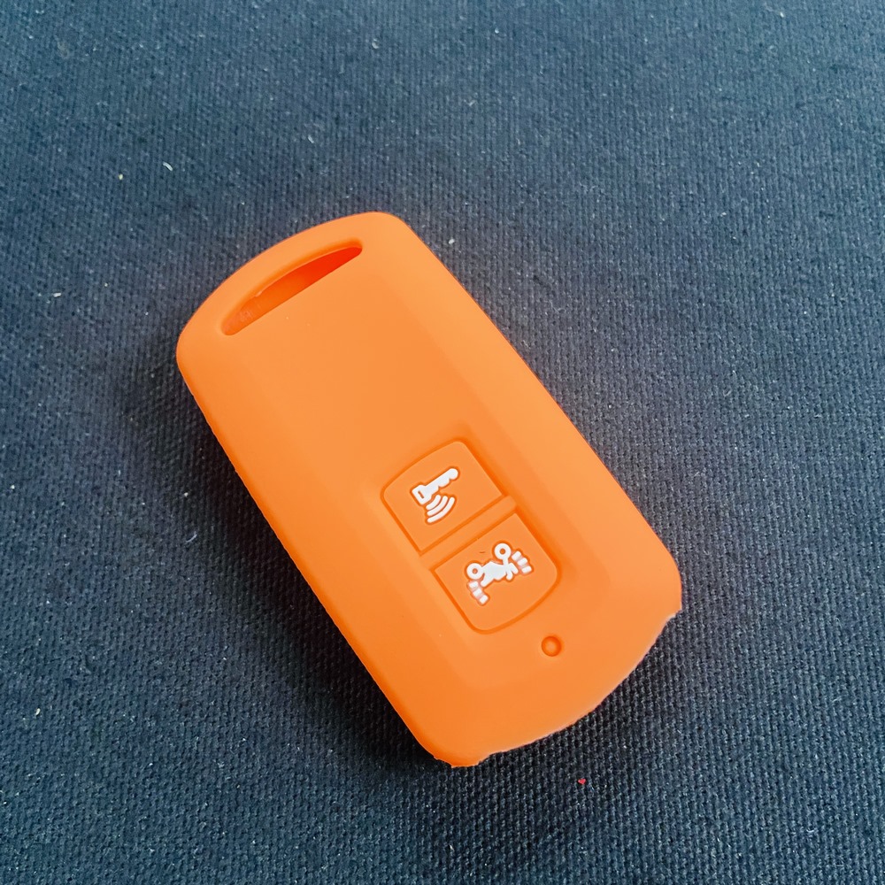 ỐP VỎ BỌC BẢO VỆ CHÌA KHÓA SMARTKEY 2 NÚT NHỰA DẺO CAO CẤP (MÀU CAM)
