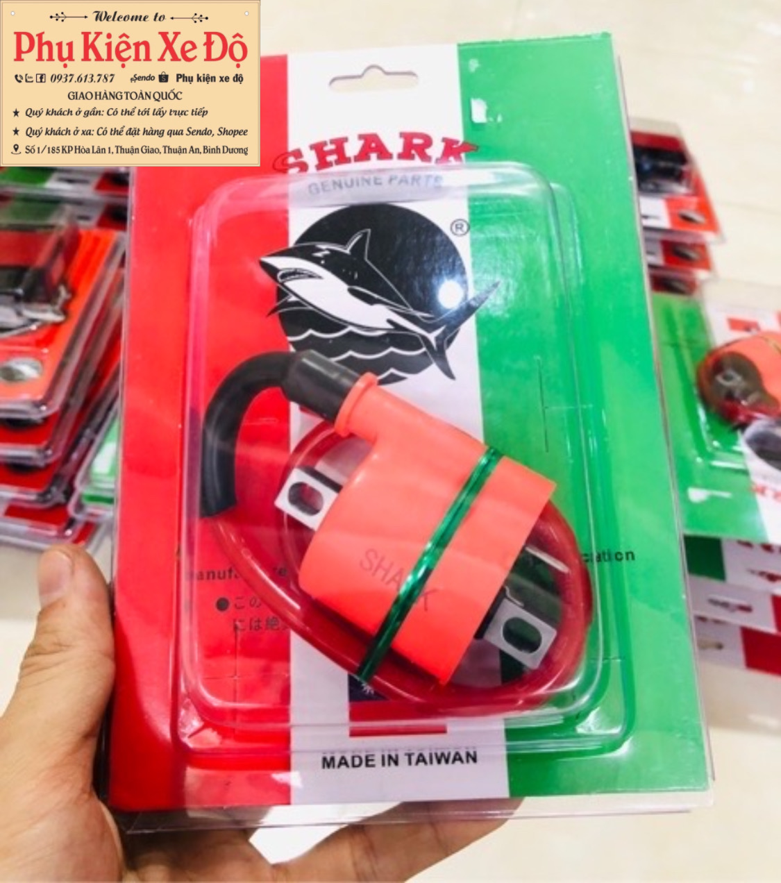 IC Shark Ex135 với mobin sườn độ mở tua