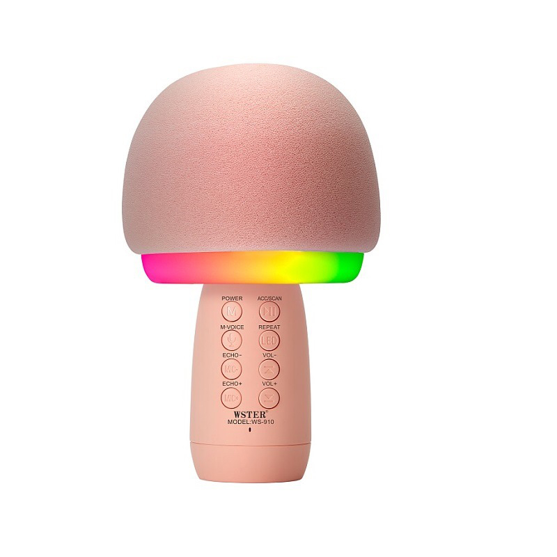 Mic Karaoke Kiêm Loa Bluetooth 3IN1 WS-910, Micro Karaoke Bluetooth mini cầm tay Nâng giọng cực chất, Loa hát karaoke.