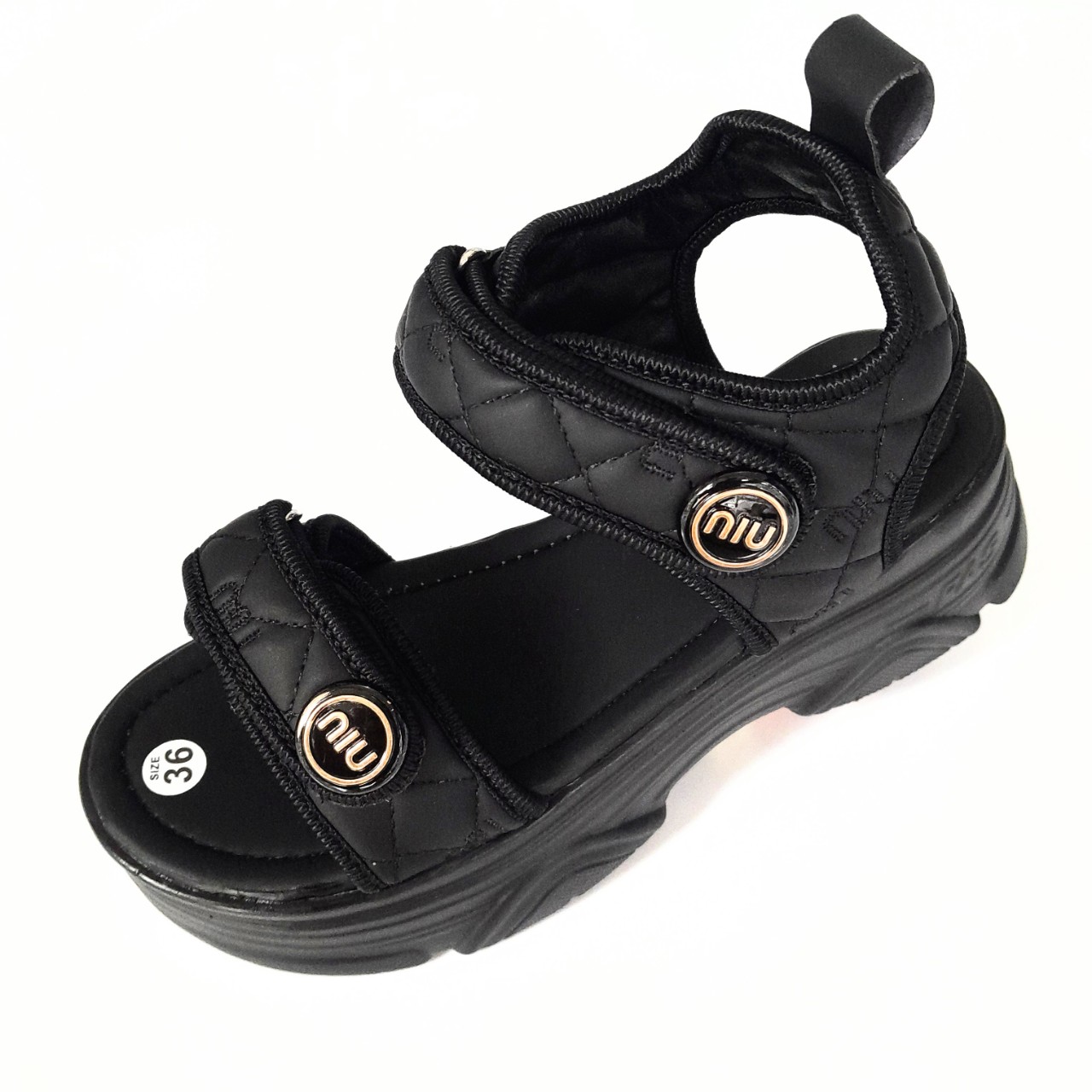 HOÀN TIỀN 15% - Dép Sandal Học Sinh Đi Học Cho Bé Gái Đế Cao 7cm Quai Mềm Êm SD818