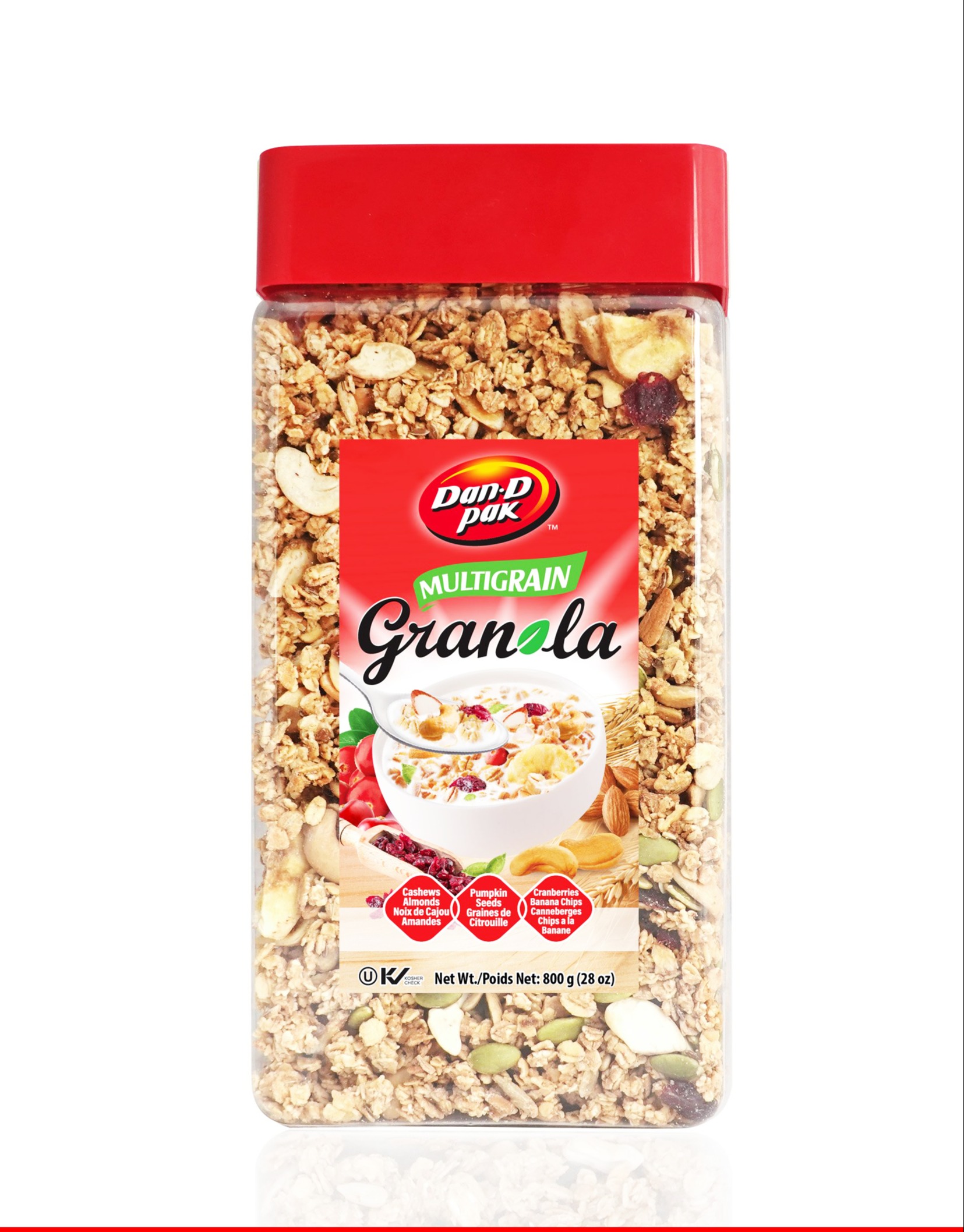 Granola Multigrain hàng xuất khẩu Dan D Pak 800gr