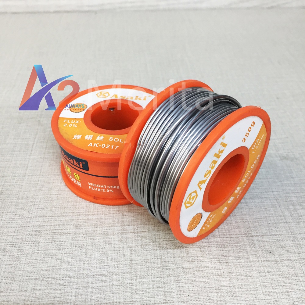 Dây chì hàn 250g/1.2mm Asaki AK-9217