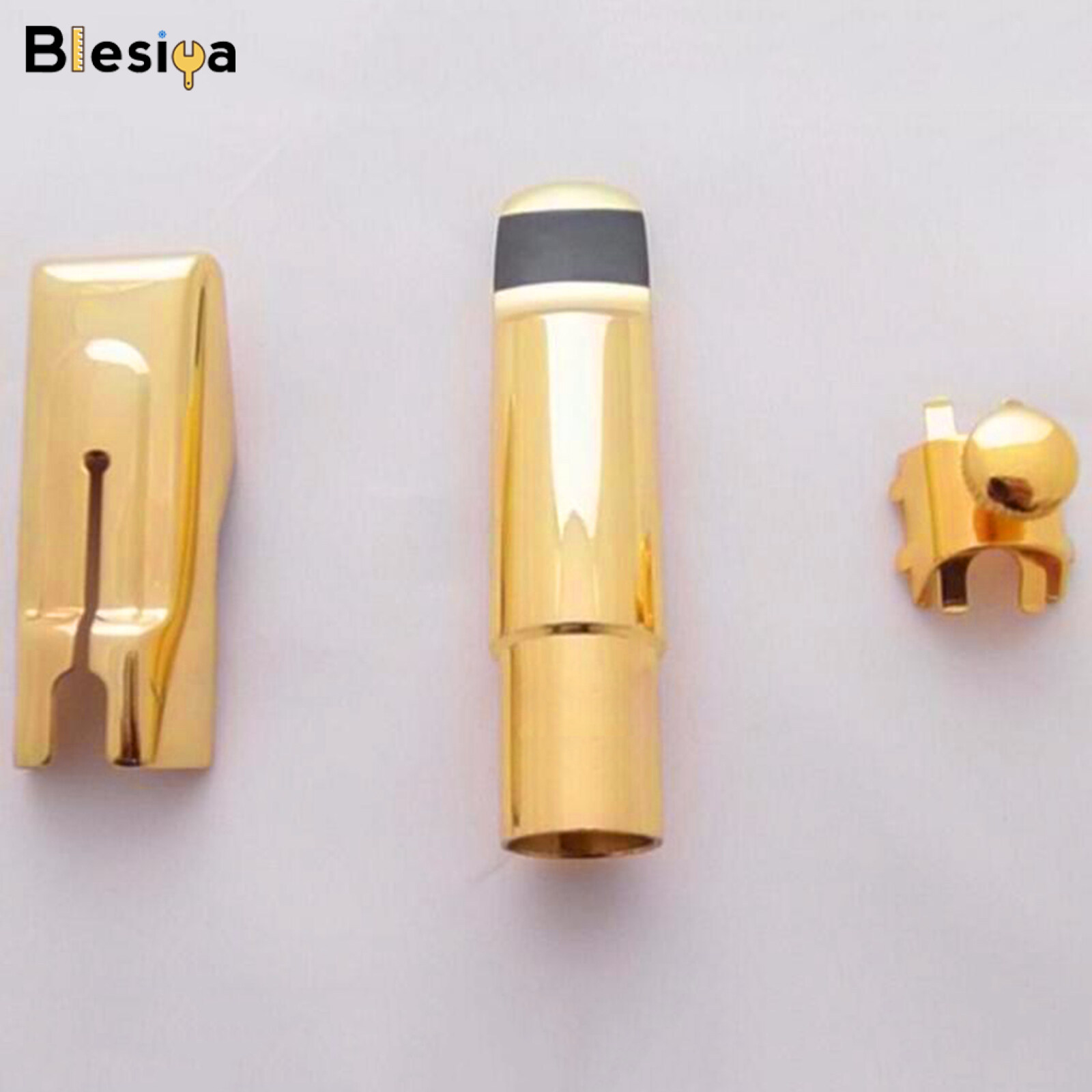 Blesiya ống ngậm kèn saxophone alto có dây chằng và nắp, cho người mới bắt đầu