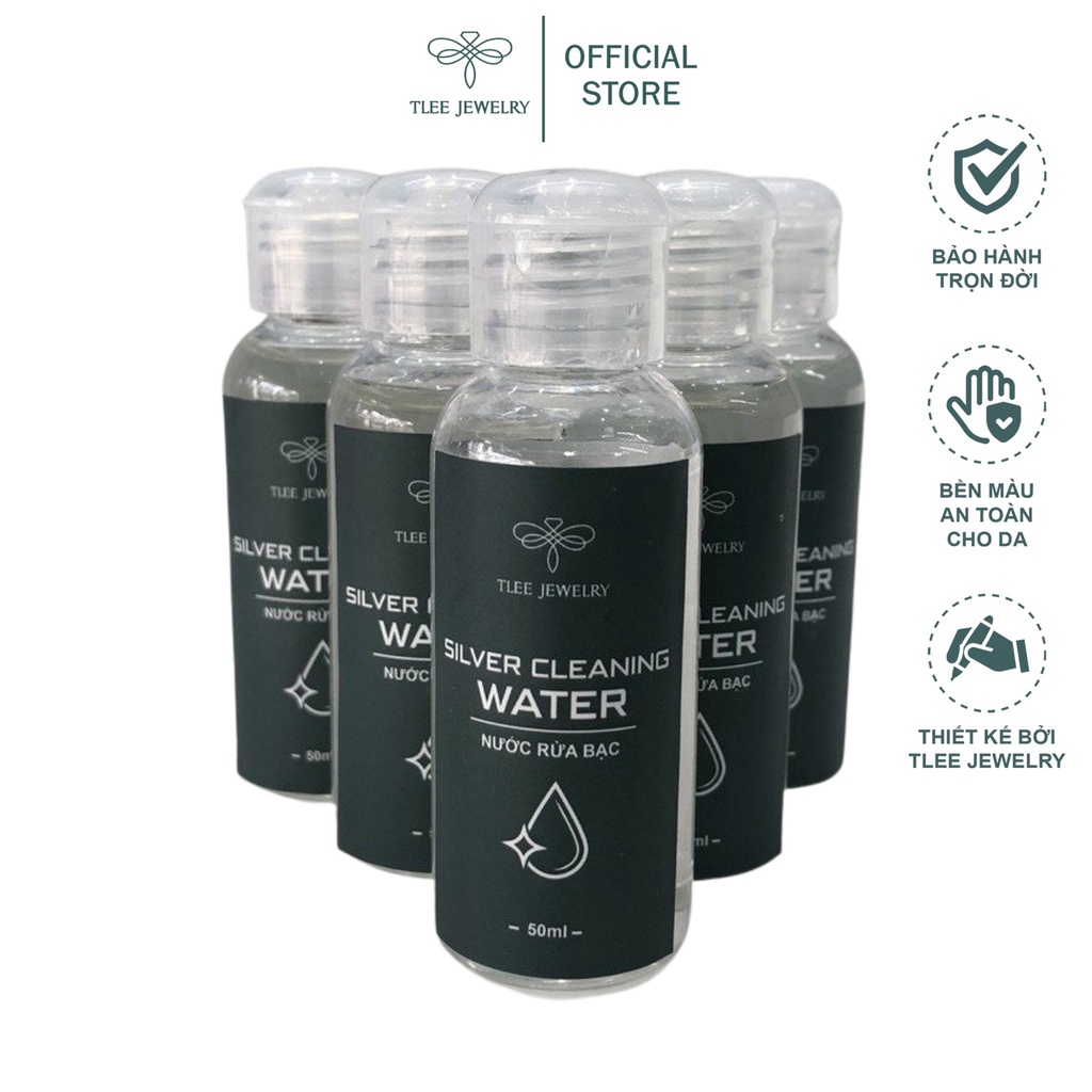 Nước rửa trang sức bạc TLEE dung dịch làm sáng bóng bạc như mới 50ml TleeJewelry PK0001