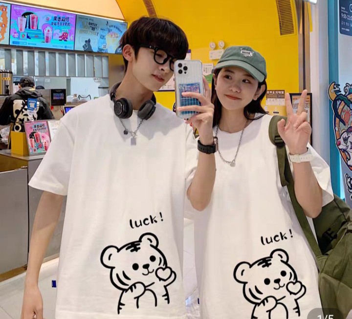 Áo thun đôi hổ luck siêu cute 1