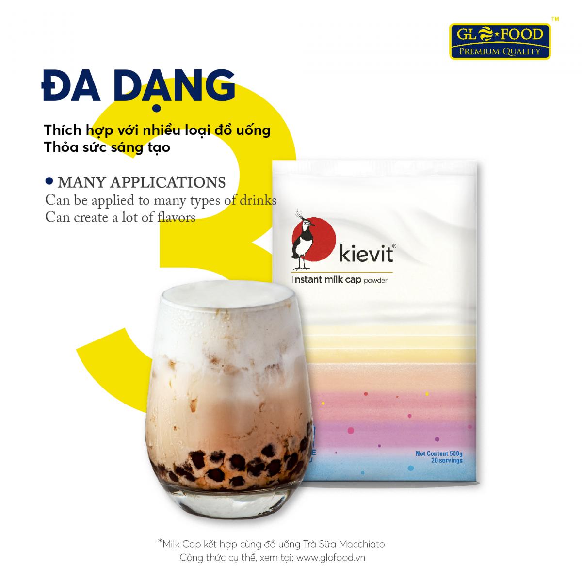 BỘT MILK FOAM 500 G - MILK CAP KIEVIT