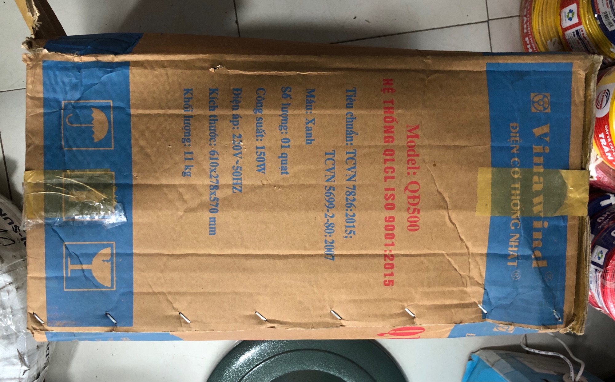 Quạt đứng cánh 500mm Vinawind QĐ500