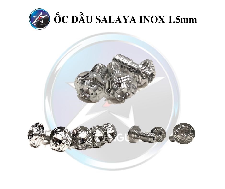 Ốc dầu inox salaya đầu sao 1.5mm