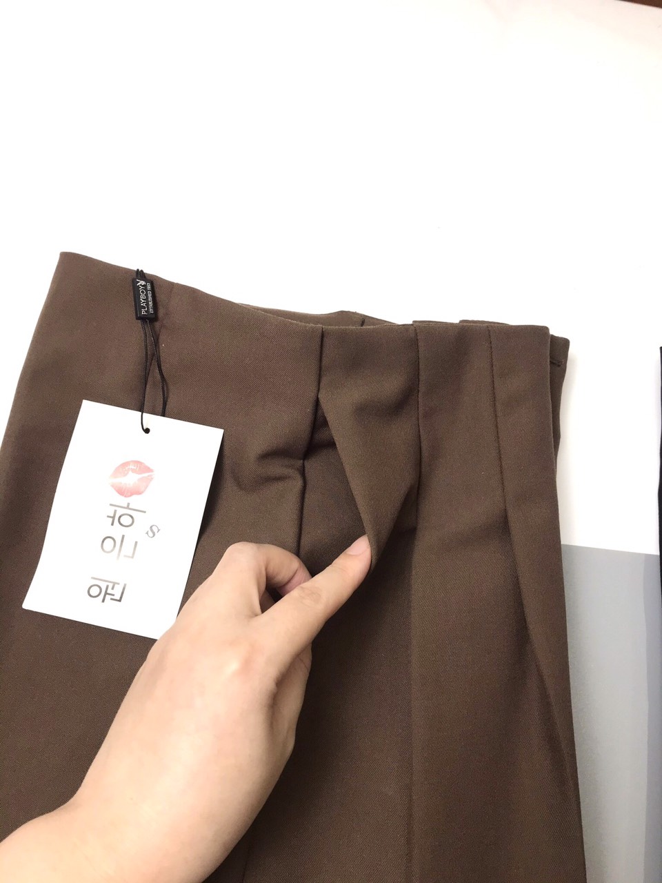 Quần baggy nữ Blue Chic  công sở cạp cao liền 2 khuy