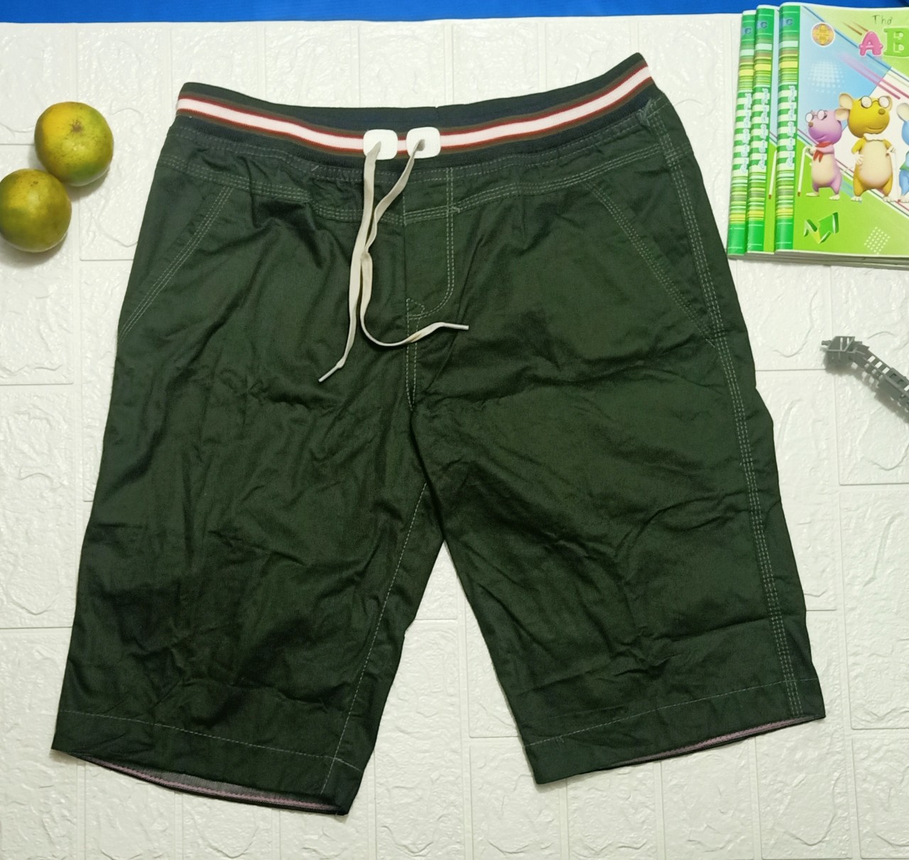 Quần Sọt Kaki Nam Lưng Thun V66
