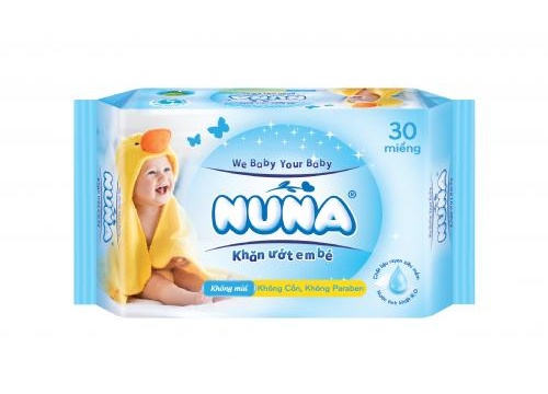 [HCM]Khăn ướt em bé NuNa gói 30 miếng