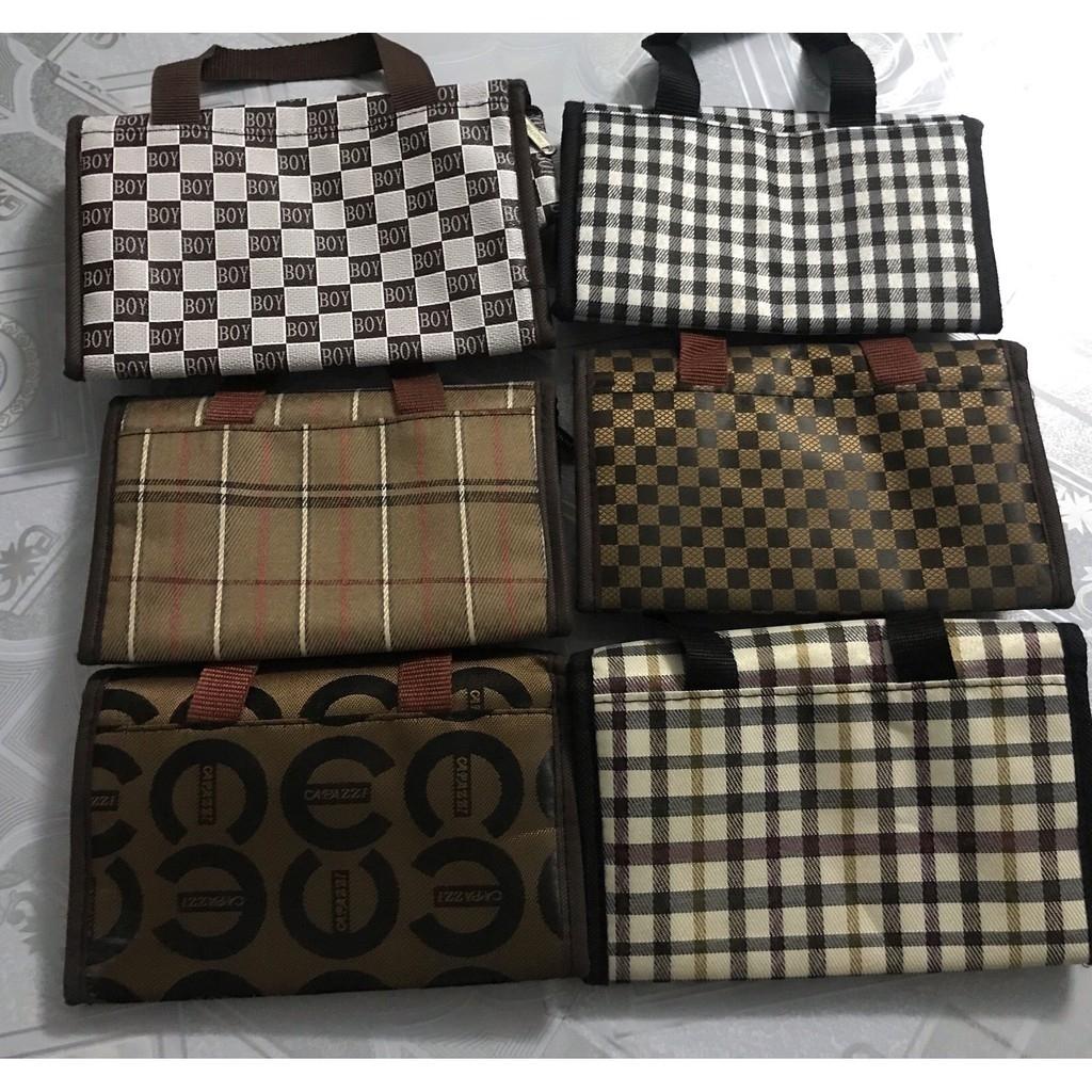 Combo hộp cơm 2 tầng lúa mạch và túi giữ nhiệt kiểu ngang 2019
