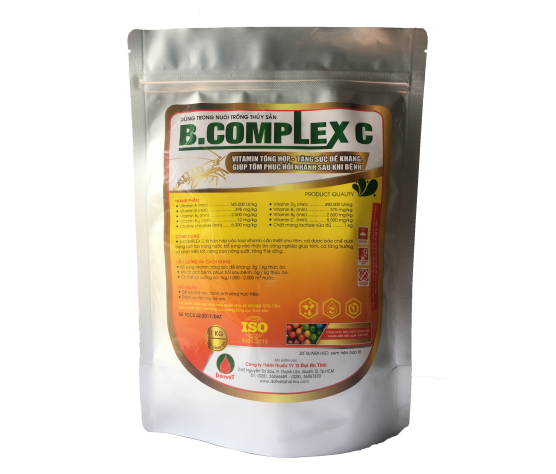 [HCM]CUNG CẤP VITAMIN VÀ KHOÁNG CHẤT TỔNG HỢP CHO TÔM CÁ:  B.COMPLEX C (Gói 1kg)
