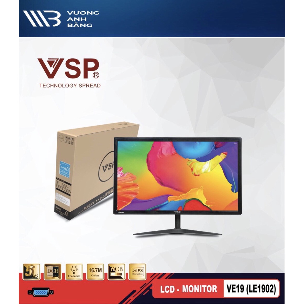MÀN HÌNH LCD 22 VSP VE21.5 (LE21501) Màu Đen. VI TÍNH QUỐC DUY