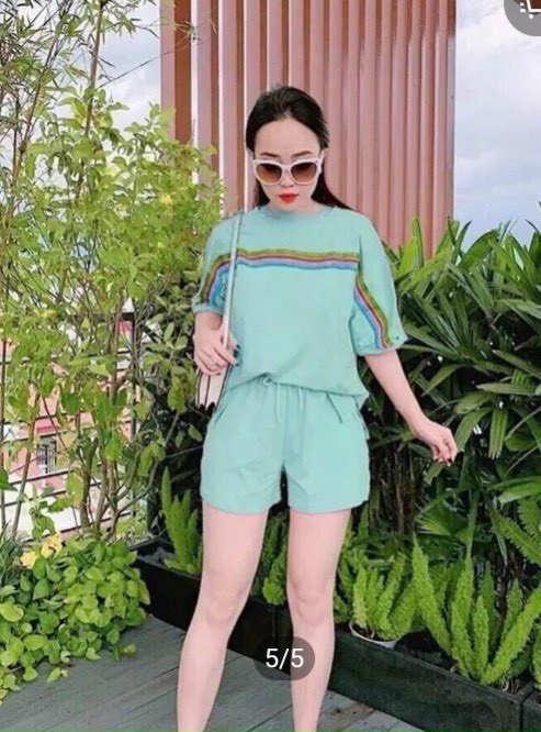 Sét bộ đùi sọc cầu vồng mát mẻ ttsla0366