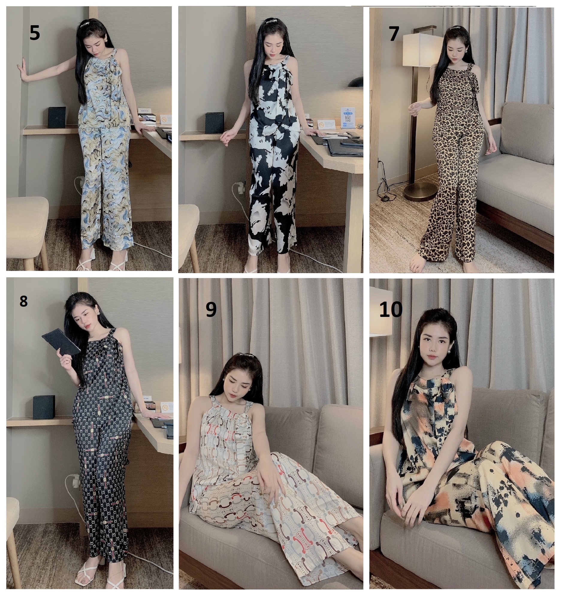 SET Yếm Lụa Mai Ngô - Lụa Latin