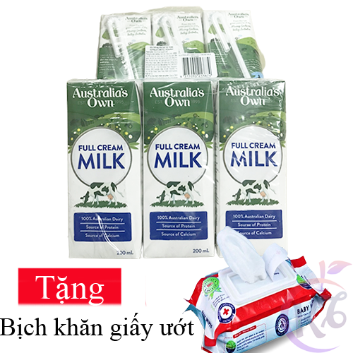 Combo 6 hộp sữa tươi nguyên chất tiệt trùng Australia s Own Full Cream