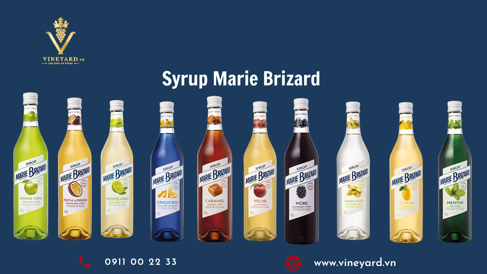 (MUA 1 TẶNG 1) SYRUP MARIE BRIZARD Strawberry ( Dâu)
